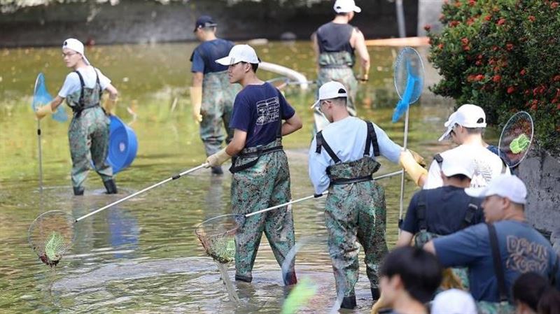 成大成功湖15年未清淤！學生挖到忍者龜