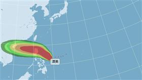 潭美暴風圈侵襲率低，但仍要注意與東北季風共伴效應程度。（圖／中央氣象署）