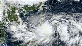 潭美颱風最新路徑預測。（圖／氣象署）