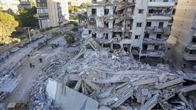 以色列軍方21日鎖定涉嫌資助真主黨的金融機構Al-Qard al-Hassan進行轟炸。（圖／美聯社／達志影像）