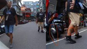 新北市板橋地區日前再度傳出假車禍詐騙事件，警方表示這兩名男子是慣犯。（圖／翻攝自臉書社團「我是板橋人」）