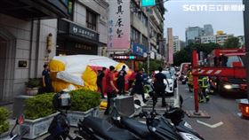 台北市中正區驚傳17歲少女墜樓意外。（圖／翻攝畫面）