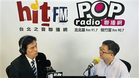 海基會秘書長羅文嘉今(22)日接受電台主持人黃暐瀚「POP撞新聞」節目專訪。（圖／「POP撞新聞」節目提供)
