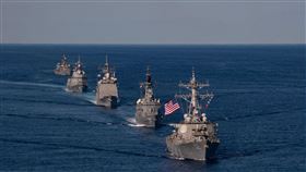 日本與美國聯手舉行「銳劍」軍演。（圖／翻攝自USSronaldreagan臉書）