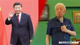 曹興誠、習近平／記者張雅筑攝、翻攝自新華網