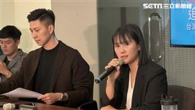 民眾黨中央委員會後轉述記者會。（圖／記者許皓婷攝影）