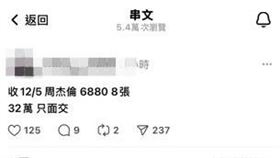 周杰倫2024台灣演唱會門票 32萬8張 