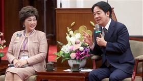 賴清德總統今（23）日接見「世界華人工商婦女企管協會訪問團」。（圖／總統府提供)