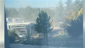 土耳其航空航太公司總部發生爆炸恐攻，現場多人傷亡。（圖／翻攝自Mario Nawfal X）