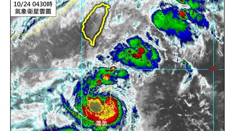 季風、潭美颱風共伴　專家：今風雨浪最大