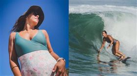 衝浪教練茱莉亞‧曼弗里尼日前在印尼馬索庫特島衝浪時，竟遭一條從忽然海面跳出的旗魚刺中左胸，不幸喪命。（圖／翻攝IG／giuliamanfrini）