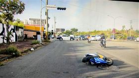 風太強吹落電線！台中女自摔顱內出血(圖/翻攝畫面)