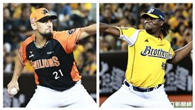 ▲中職35年台灣大賽G5，統一獅推出勝騎士對決中信兄弟德保啦。（圖／記者劉彥池攝影）