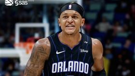 狀元班凱羅（Paolo Banchero)繳出隊史開幕戰次高的33分、0失誤且正負值高達+42的夢幻數據，寫下多項超狂紀錄。（圖／翻攝自魔術官方X）
