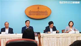 總統府氣候變遷委員會第二場會議會後記者會。（圖／記者盧素梅攝影)