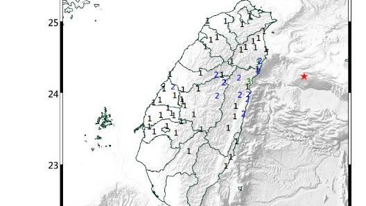 新／花蓮外海4.9地震　幾乎全台有感