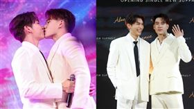 泰星Mew（左）在自己的新歌發表會，當眾向男友Tul求婚。（左翻攝Mew INS，右網路圖片）