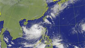 潭美颱風、康芮颱風最新路徑預測。（圖／氣象署）