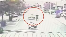 台中、酒空男、拒檢、倒車、百米、逃逸、破窗、短褲妹