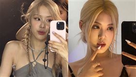 網紅Allissa Shin（右）撞臉BLACKPINK成員ROSE（左）（合成圖／翻攝自Allissa Shin、ROSE IG）