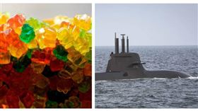英國皇家海軍一艘核子動力潛艦的食物在巡航期間快要吃完，長官必須尷尬下令分享乾糧或吃小熊軟糖止餓。（示意圖／達志／美聯社）