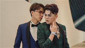 酷炫（左）深夜開直播直言「孫生性騷擾實錘」，還呼籲女生都不要跟他出去。（圖／翻攝自孫生臉書）