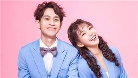 Andy（左）、家寧（右）宣布分手。（圖／翻攝自臉書）