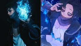 黃偉晉扮裝（合成圖／翻攝自黃偉晉IG、@kakifurainokiki
X）