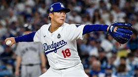 洛杉磯道奇日本強投山本由伸先發6.1局僅被失1分優質先發，壓制紐約洋基打線。（圖／翻攝自道奇隊官方IG）