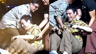 71歲鍾鎮濤巡演爆意外！失去平衡2度重摔