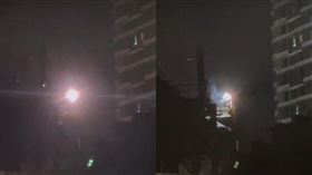 新北汐止鐵軌電線驚傳爆炸。（圖／翻攝自汐止聯盟臉書）