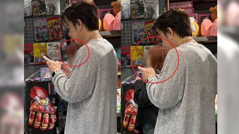 剛甜蜜認愛！直擊大飛疑與女友逛玩具店