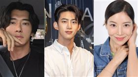 李鎮錫（左起）、玉澤演和尹世雅來台私人行程都沒遺漏西門町。（圖／翻攝玉澤演、李鎮錫、尹世雅IG）