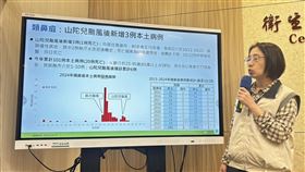 李佳琳說明本土類鼻疽個案。（圖／記者簡浩正攝影）