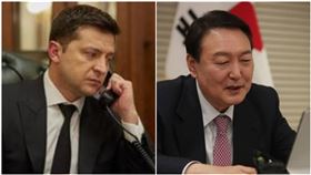 澤倫斯基、尹錫悅（圖／翻攝自澤倫斯基IG、尹錫悅臉書）