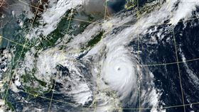 康芮颱風已增強為強烈颱風。（圖／氣象署）