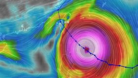 康芮轉強颱。（圖／翻攝自NCDR天氣與氣候監測網）