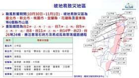國家災害防救科技中心　1030康芮颱風示警（圖／國家災害防救科技中心提供）