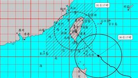 台灣本島全數納入陸警範圍。（圖／氣象署）