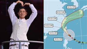 劉德華,台北小巨蛋,演唱會,強颱康芮,停班停課,超級圓頂,IG