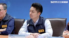 ▲蔣萬安主持臺北市政府康芮（KONG-REY）颱風第2次工作會報後記者會（圖／記者陳怡潔攝影）