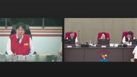 賴清德與徐榛蔚連線聽取颱風簡報（圖／翻攝自中央災害應變中心YT）