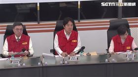 總統賴清德31日上午前往中央災害應變中心