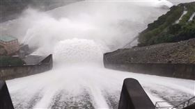 康芮,強颱,石門水庫,洩洪（圖／水利署北區水資源分署提供）