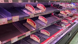 康芮襲停班課　賣場「葉菜、肉片」貨架空