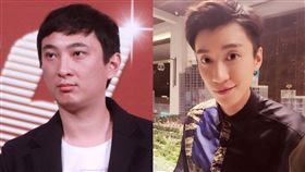 喬任梁（右）的死因有傳言牽扯到富商王思聰。（圖／翻攝自微博、喬任梁微博）