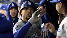 ▲貝茲（Mookie Betts）透露休息室氣氛是逆轉奪冠關鍵。（圖／美聯社／達志影像）