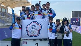 射箭代表隊在5個競賽項目(男女個人、男女團體、混雙)皆斬獲金牌，是本屆代表團的最大贏家。（圖／體育署提供）