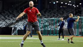 ▲捷克國家隊參觀大巨蛋。（圖／中職提供）