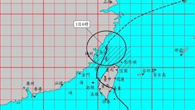 本島全數脫離康芮颱風暴風圈。（圖／氣象署）